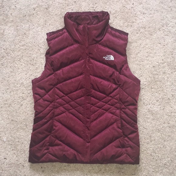 Coats | Womens Burgundy Northface Vest 